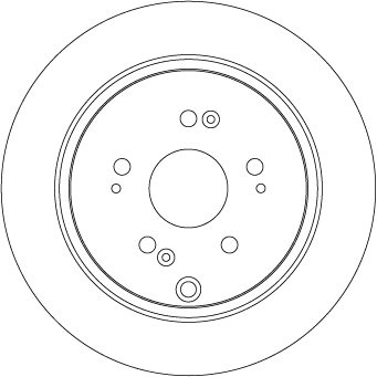 диск тормозной задний [304x9] 5 отв