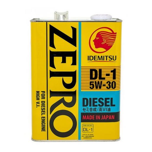 Масло моторное "IDEMITSU Zepro Diesel DL-1 5W-30 ACEA C2, API CF, JASO DL-1", 4л