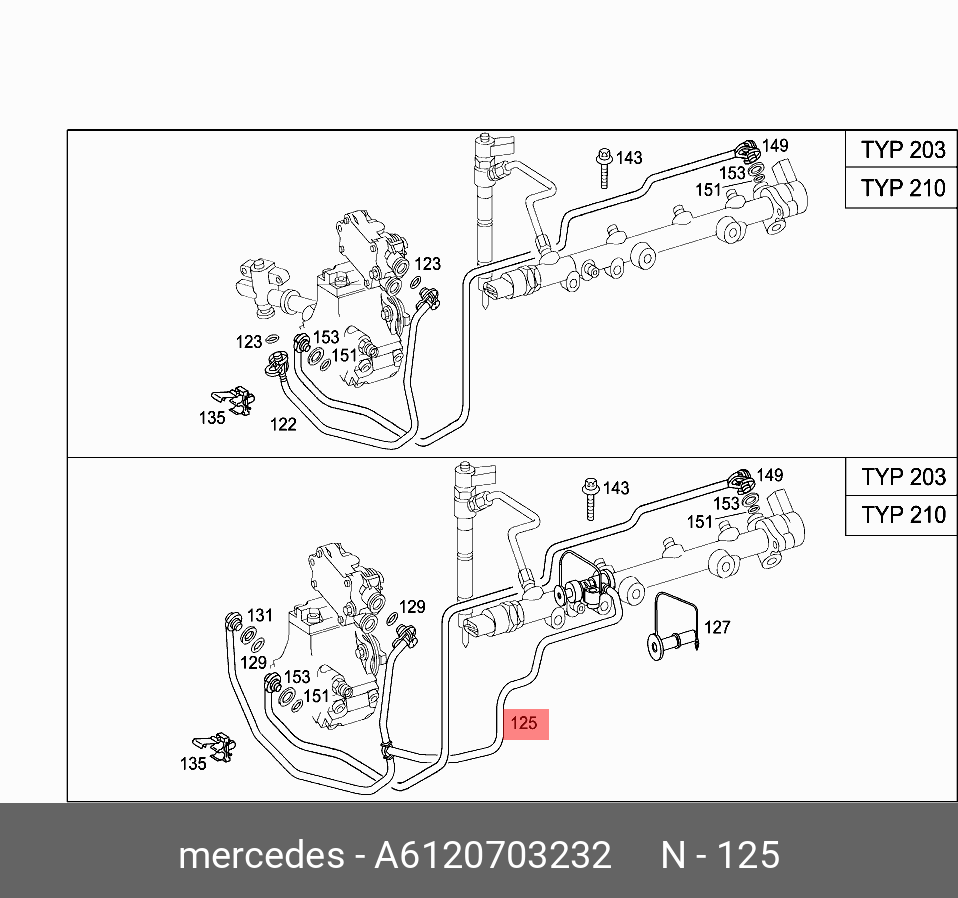 Схема топливной системы мерседес w202