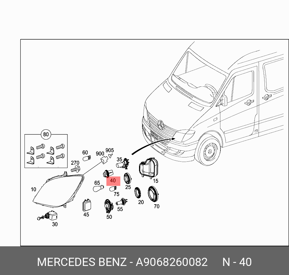 A 906 826 00 82 патрон лампы (УКАЗАТЕЛЬ СИГНАЛА ПОВОРОТА) MERCEDES BENZ  купить, цена в Челябинске