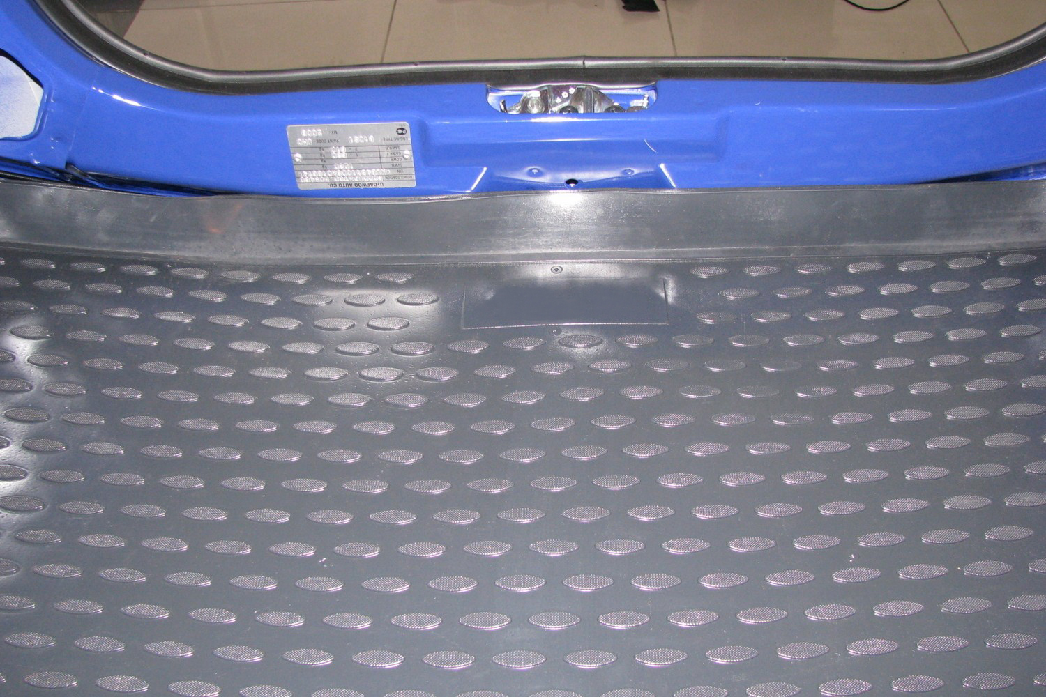 Коврик в багажник DAEWOO Matiz 2005->, хб. (полиуретан)