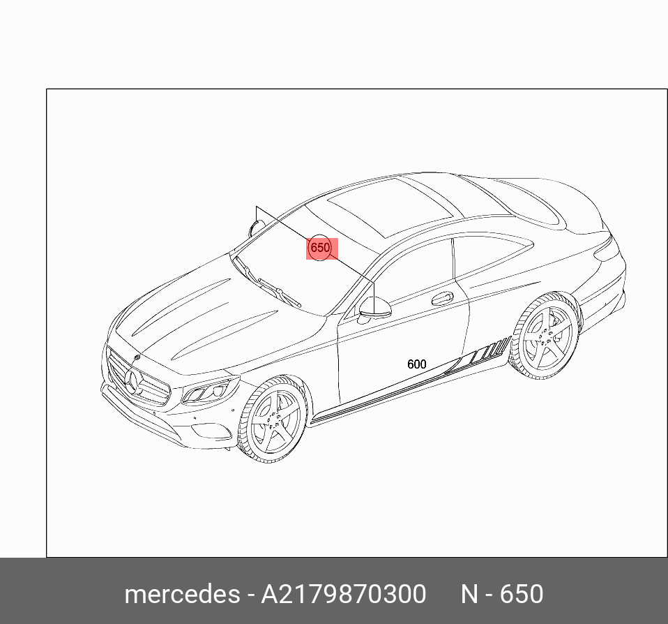 A 217 987 03 00 НАКЛЕЙКИ ЗЕРКАЛ БОКОВЫХ MERCEDES BENZ купить, цена в  Челябинске