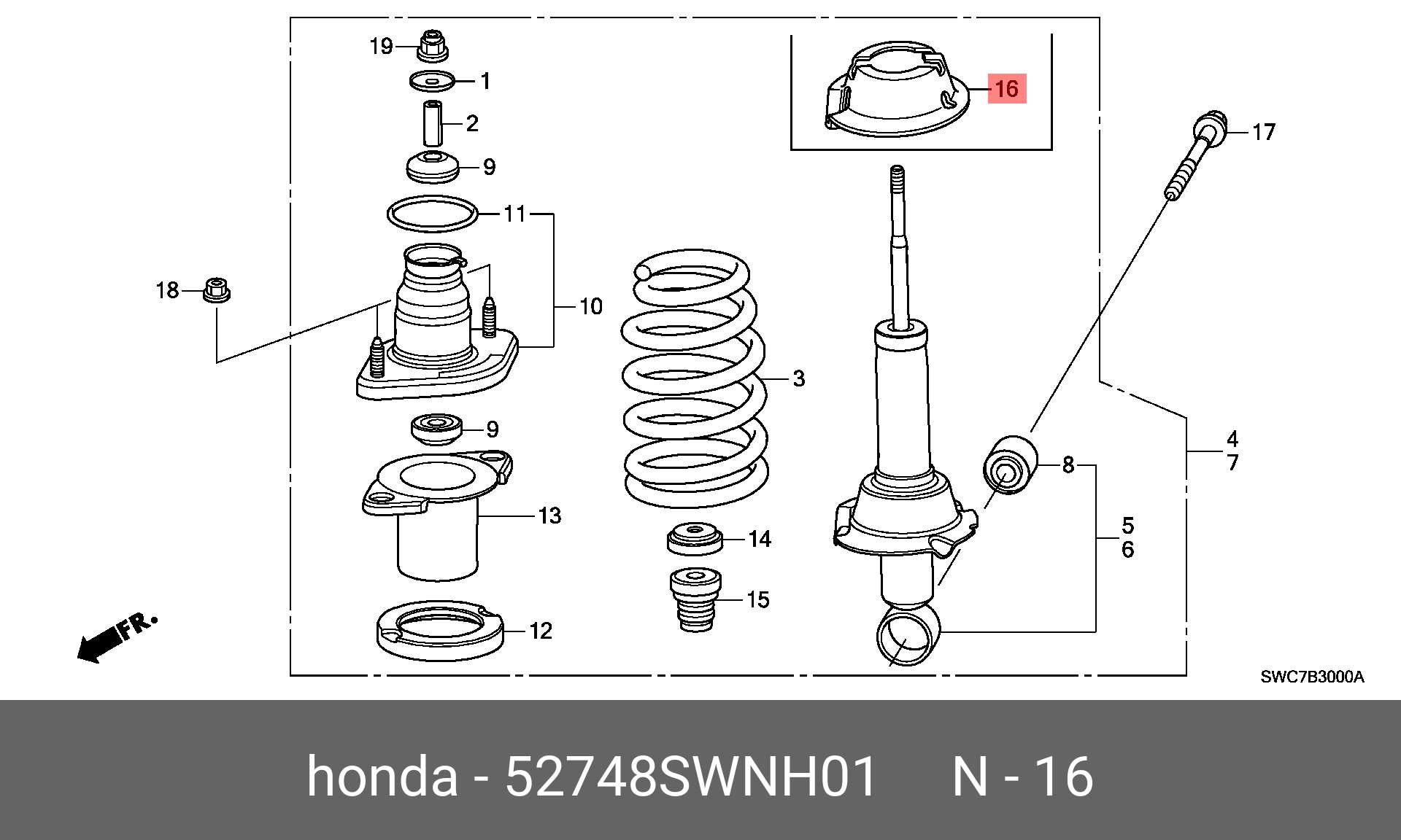 Honda cr амортизаторы. Опора заднего амортизатора Хонда CRV 4. Болт заднего амортизатора Honda CR-V 3. 52441-SWA-a01. Задний амортизатор Honda CR-V 3.