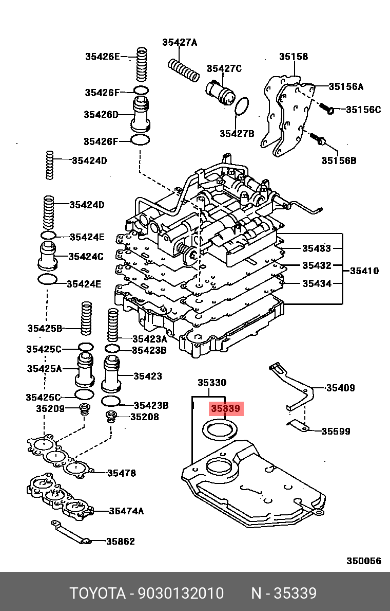 прокладка фильтра АКПП TOYOTA AURIS (E150), COROLLA (E150), RAV4 (A20, A30)