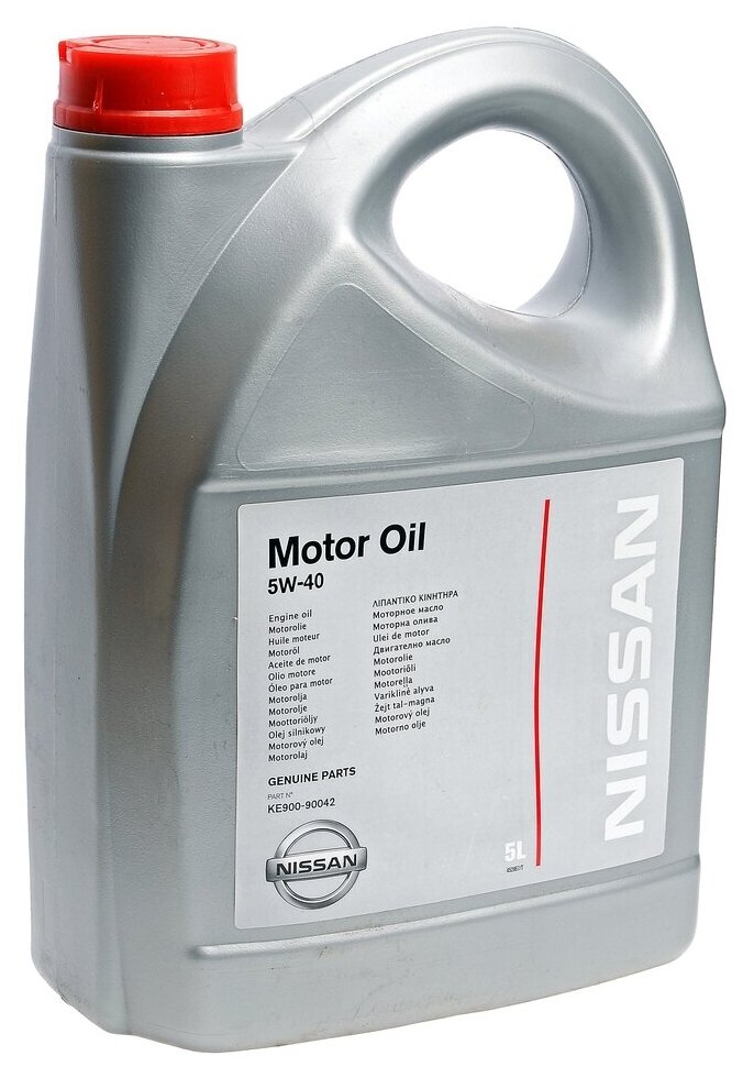 Масло моторное "NISSAN Motor Oil 5W-40 ACEA A3/B4; API SN/CF", 5л