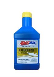 Моторное масло для 2-Такт лод.мот. AMSOIL Outboard Synthetic 100:1 Pre-Mix  2-Stroke Oil (0,946л)*