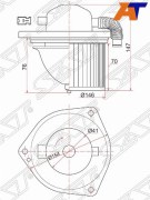 мотор печки (вентилятор отопителя салона) SuzukiGrand Vitara (05-)
