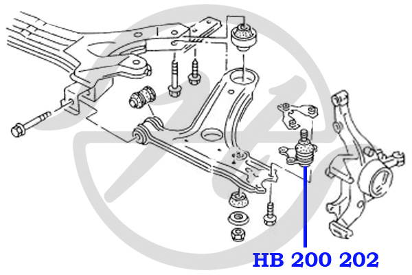 hanse hr202168 сайлентблок рычага подвески