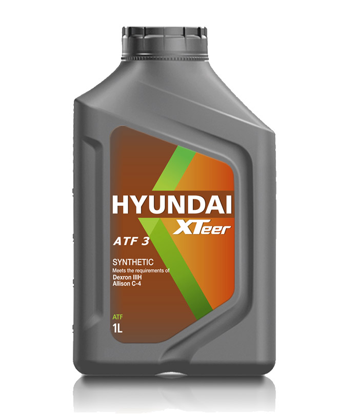 Жидкость для АКП 04500-00100, HYUNDAI XTeer ATF3, SP-III, 1л
