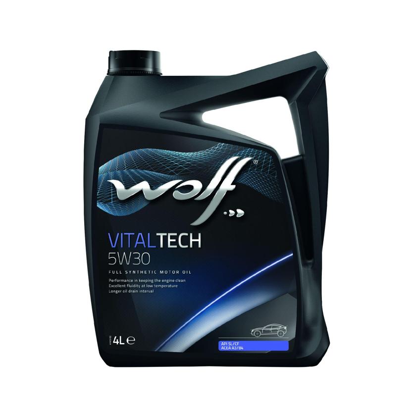 Масло моторное "WOLF Vitaltech 5W-30 API SL/CF; ACEA A3/B4", 4л