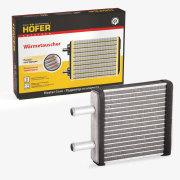 Радиатор отопления ВАЗ 2170 (с А/С Halla, паяный, алюм) HOFER HF730237