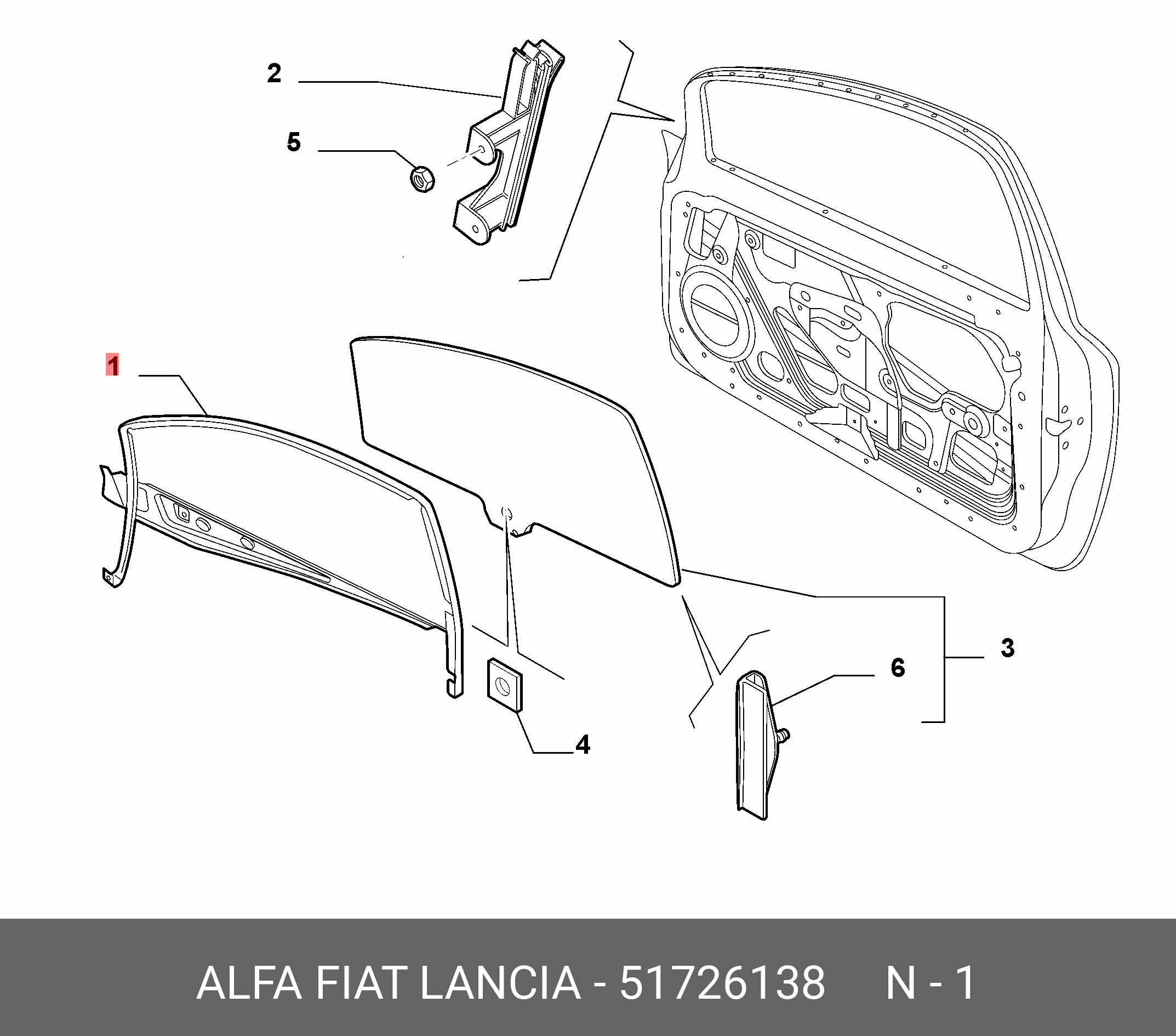 51726138 кронштейн крепления проводки FIAT купить, цена в Челябинске