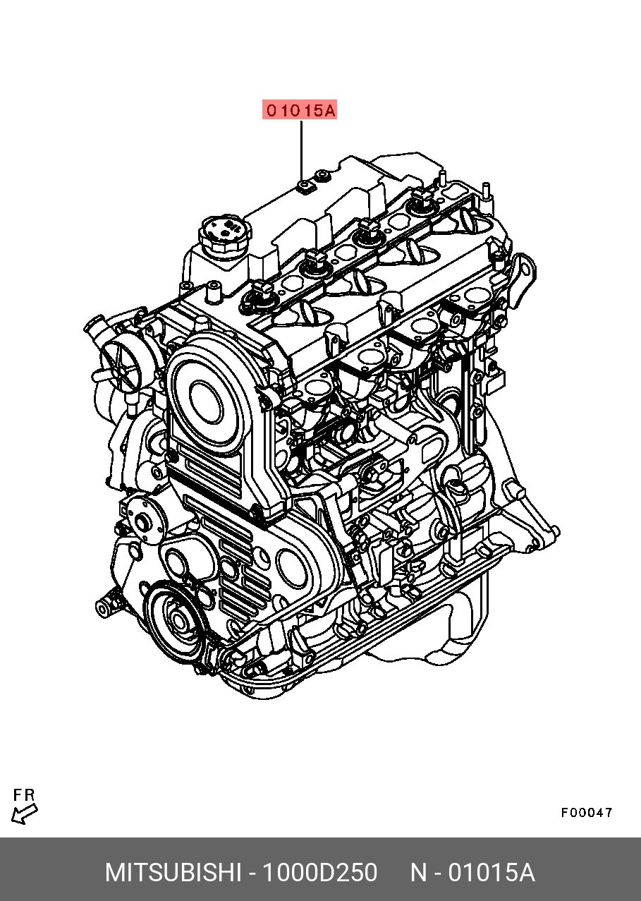 1000D250 MITSUBISHI ДВИГАТЕЛЬ В СБОРЕ НЕПОЛНЫЙ (4D56U) - купить, цена в  Санкт-Петербурге