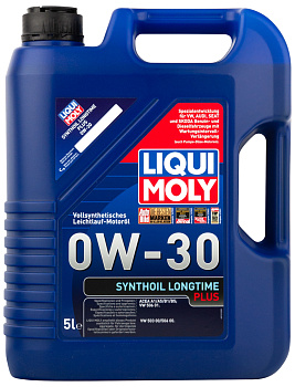 LiquiMoly 0W30 Synthoil Longtime Plus (5L) масло мотор.син\ACEA A1/B1/A5/B5,VW 503.00/506.00/506.01