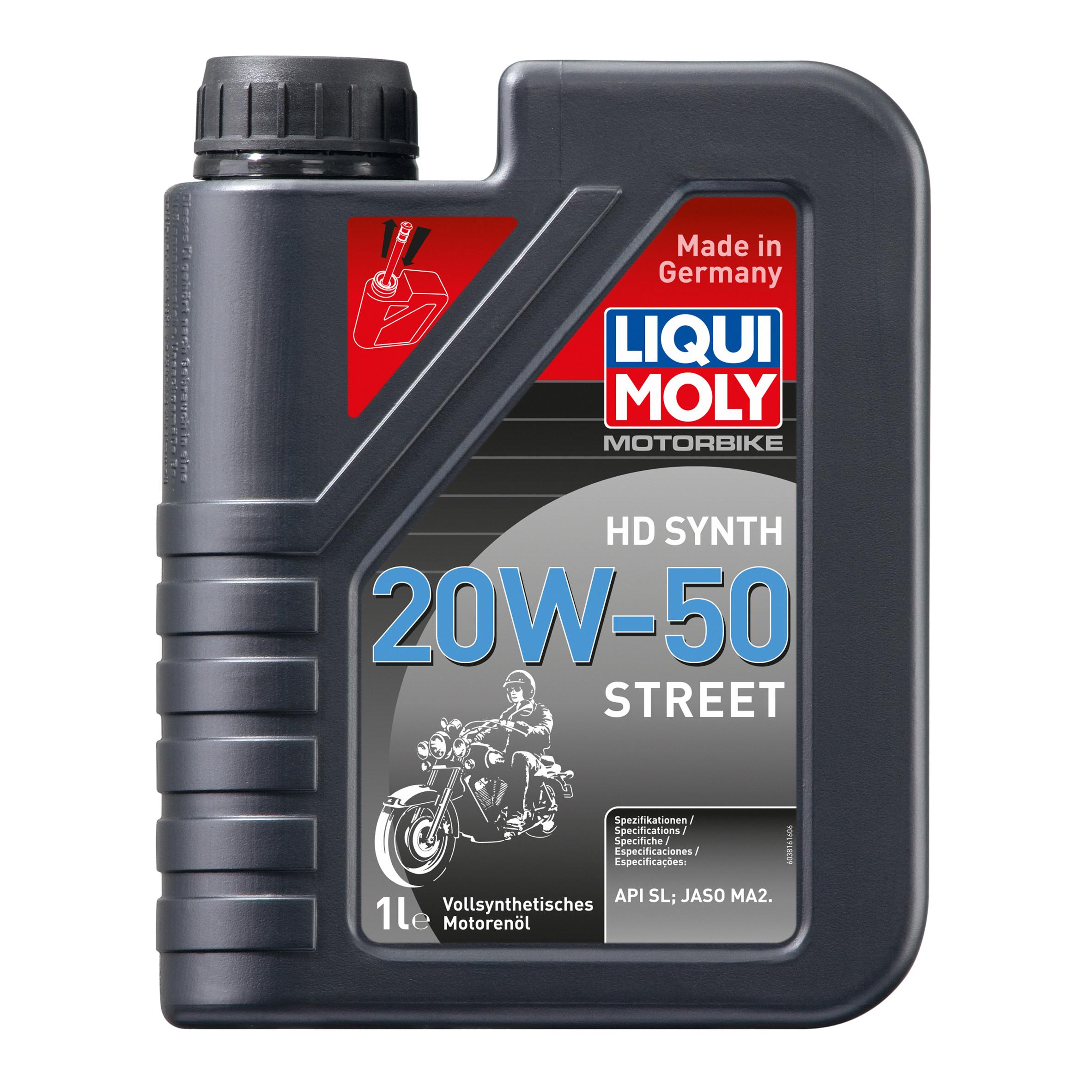Масло моторное Liqui Moly Motorbike 4T HD Synth 20W50 Street