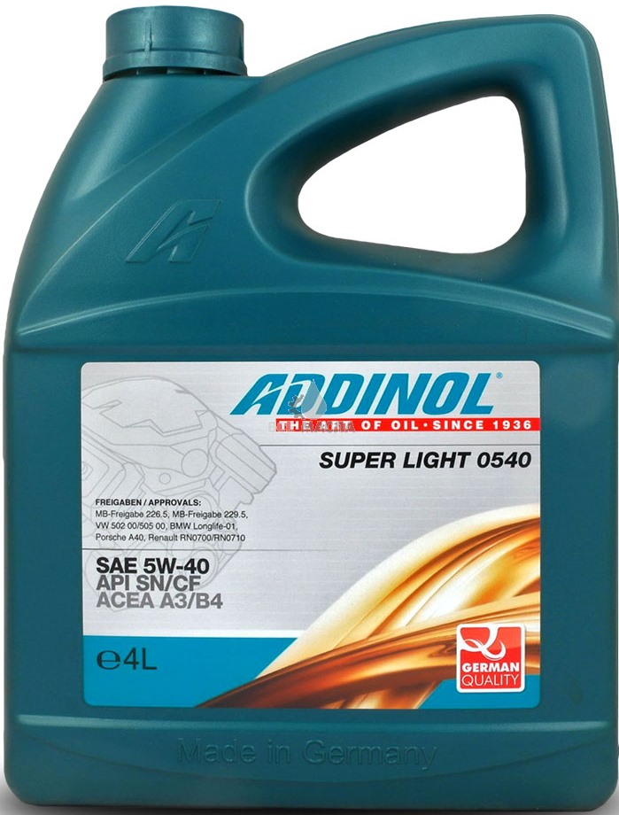 Масло моторное ADDINOL SUPER LIGHT 5W40 4л