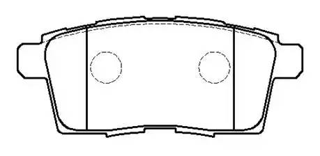 Колодки тормозные задние (Mazda)