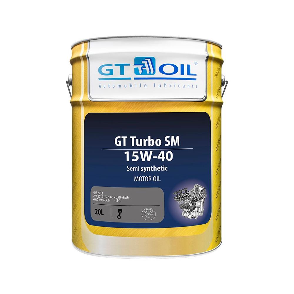 Масло моторное полусинтетическое "GT Turbo SM 15W-40", 20л