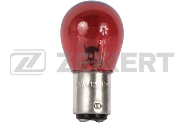 лампа 12V 21/5W с цоколем (красная)