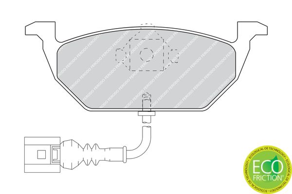 Колодки тормозные передние дисковые FDB1398