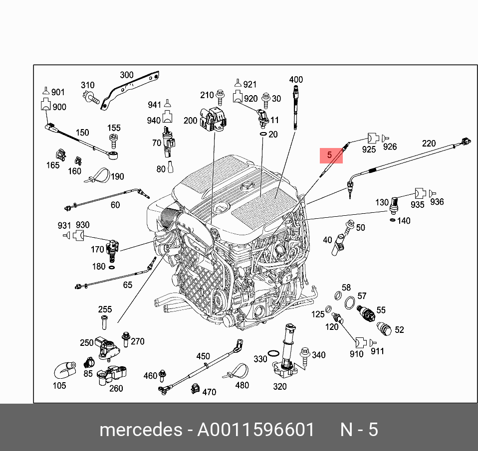 Свеча накаливания   Mercedes-Benz арт. A0011596601