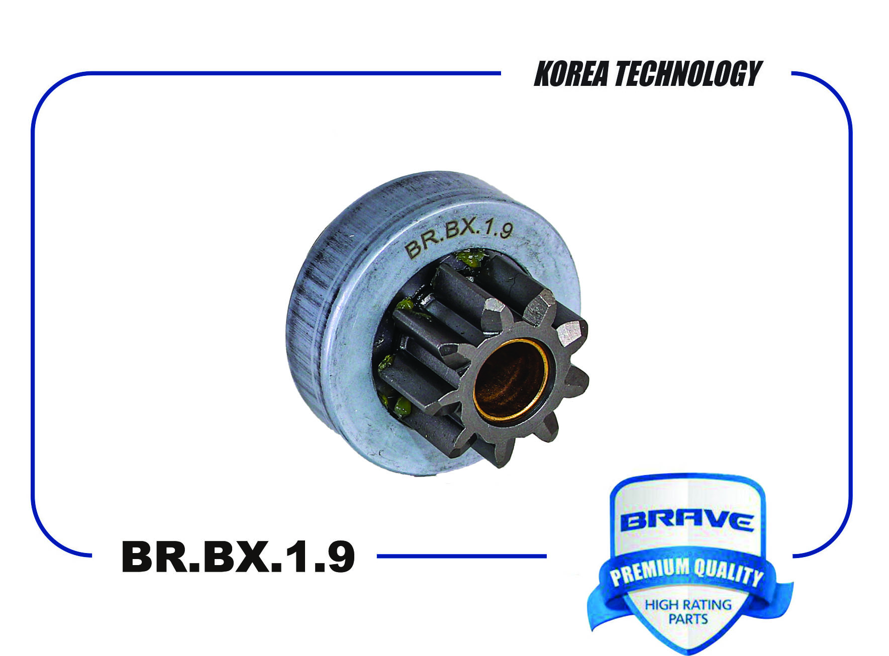 Бендикс стартера 9 зуб (Hyundai/Kia) BRBX19