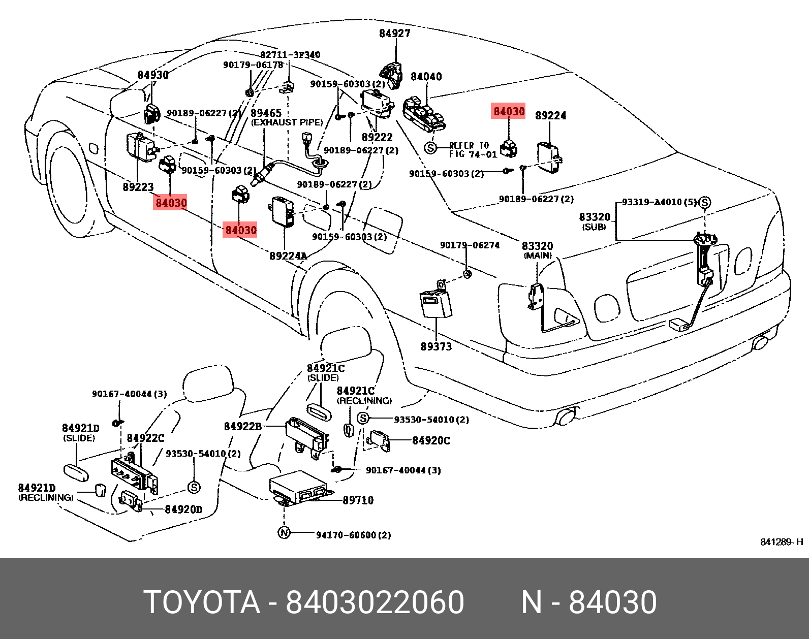 8403022060 (84030-22060) TOYOTA LEXUS Деталь | Купить запчасть