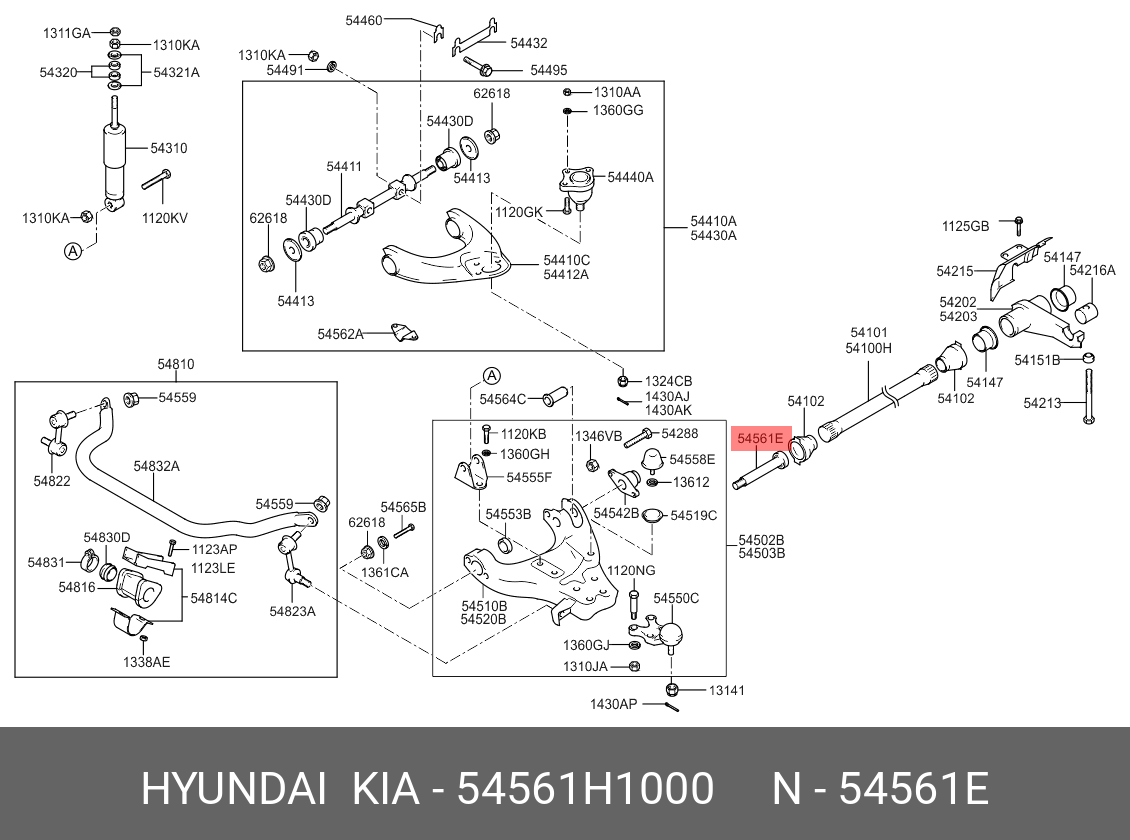 54561H1000 Hyundai/Kia ПОДШИПНИК ШАРИКОВЫЙ (10714040/200218/0005591/251 -  КОРЕЯ) - купить, цена в Санкт-Петербурге