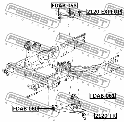 2020-RAMFUP - BALL JOINT FRONT UPPER ARM Australia