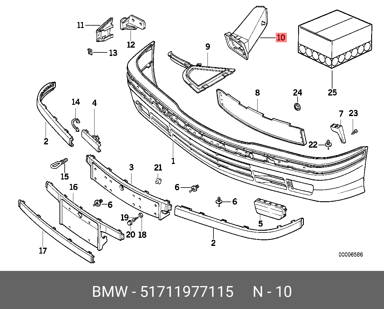 Купить ВОЗДУХОВОД ВЕНТИЛЯЦИИ САЛОНА BMW 51 71 1 977 115 по низкой цене в  интернет-магазине amry.ru