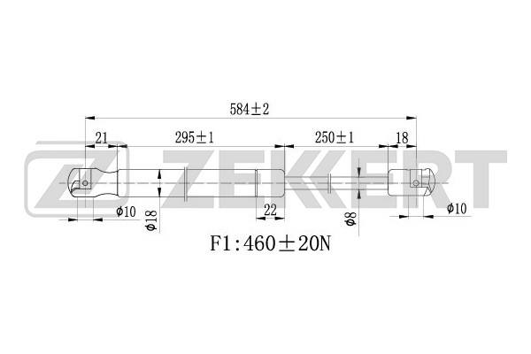 амортизатор крышки багажника Skoda Octavia (1Z) 04-.
