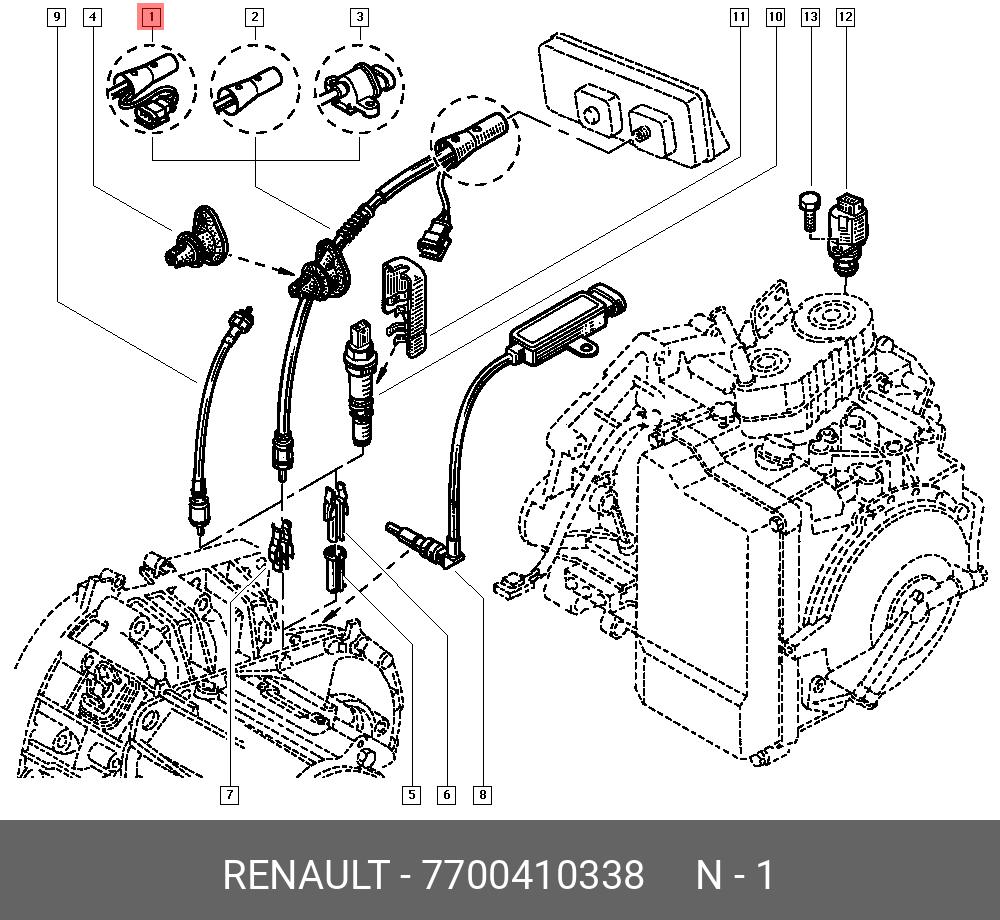 7700410338 Трос спидометра r laguna RENAULT купить, цена в Челябинске