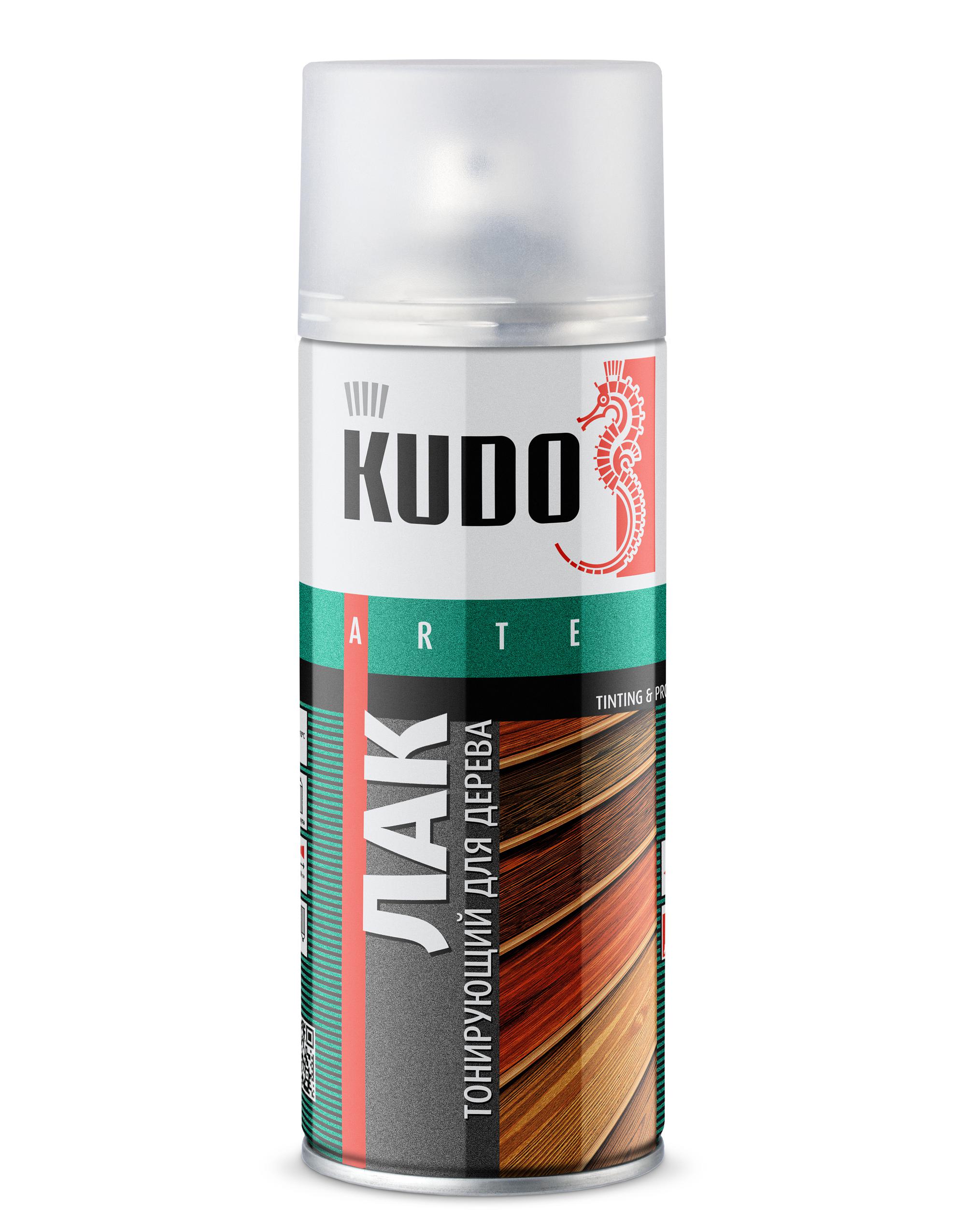 Kudo KU-9043 Краска-лак по дереву, тонирующий, дуб, 520мл купить в ...