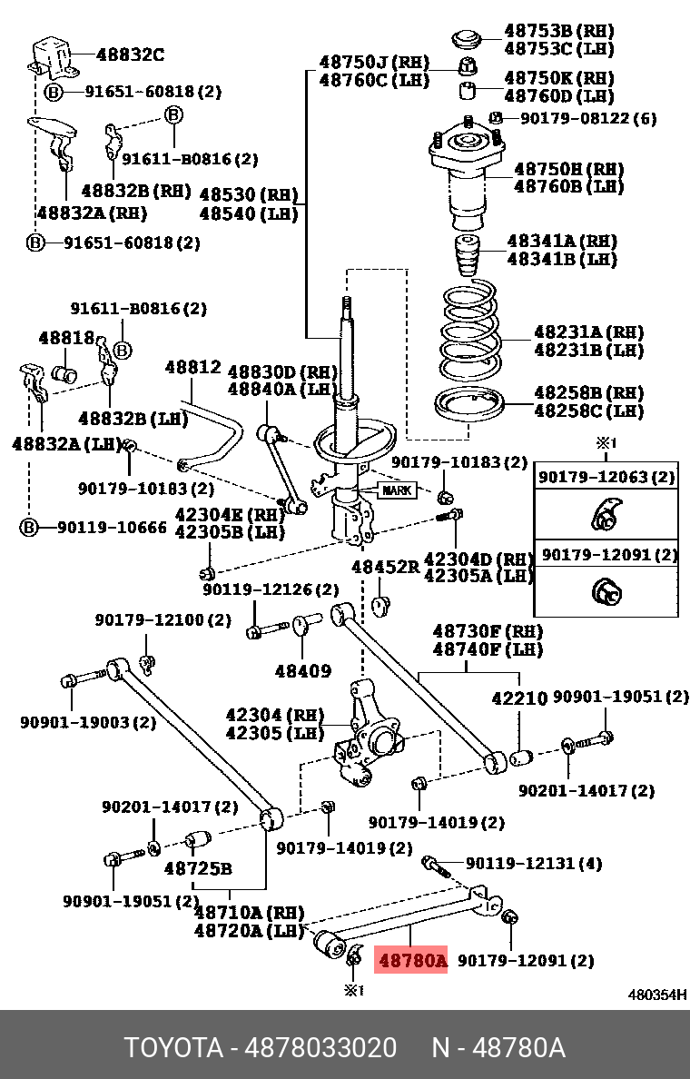 Схема подвески toyota mark 2 90