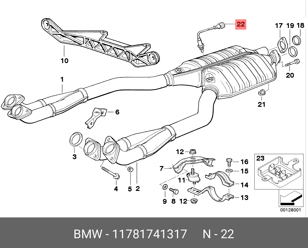 Лямбда-зонд BMW 11 78 1 741 317 купить в Симферополе, Севастополе, Крыму