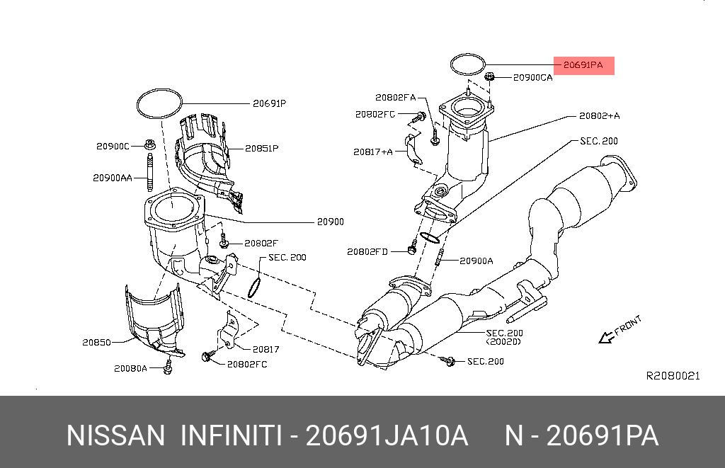 Схема выхлопной системы ниссан теана j32