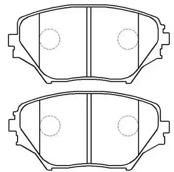 колодки тормозные передние TOYOTA RAV4 (A20) 00-05