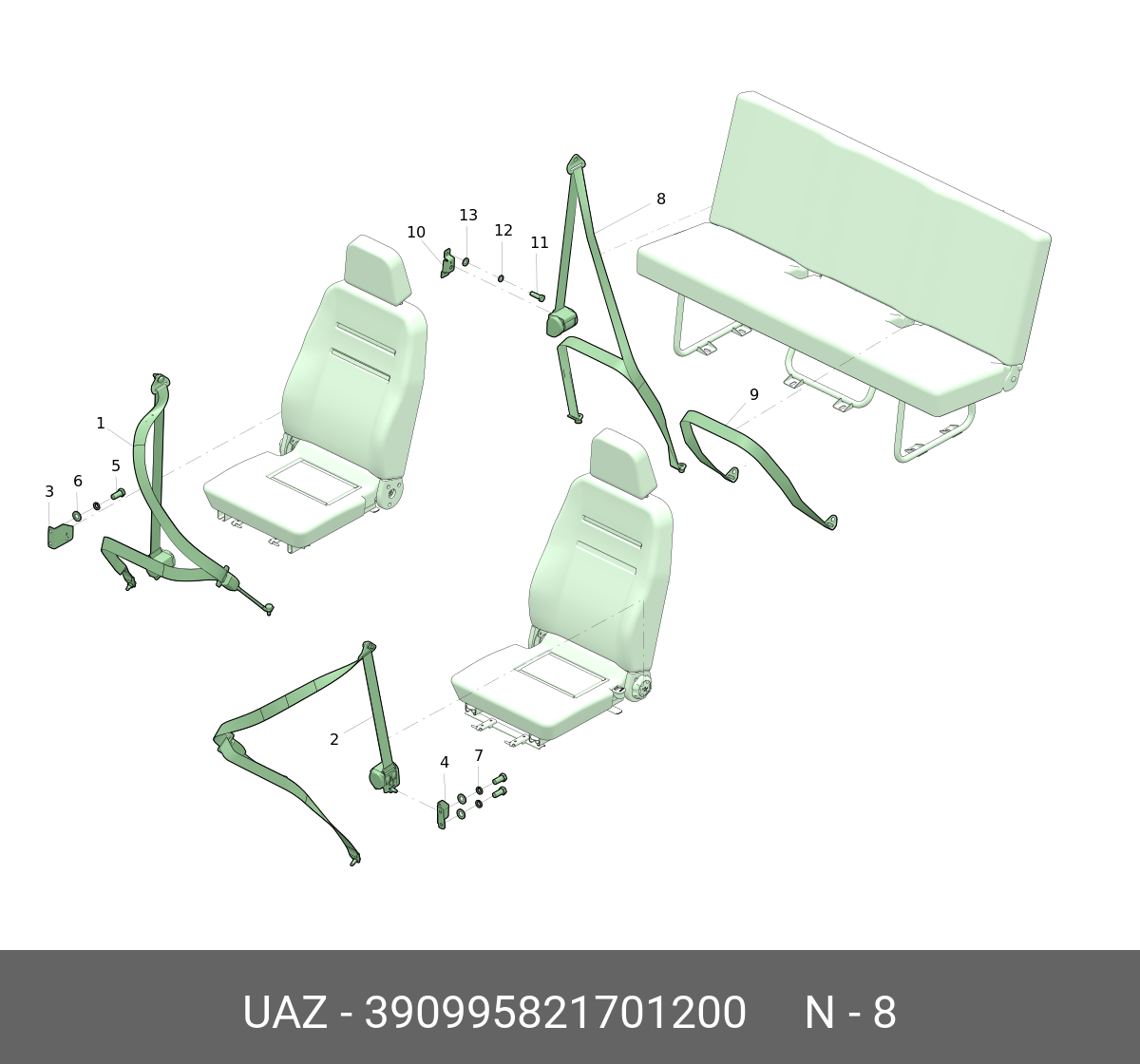 UAZ UAZ 390995821701200 на АКГС МАРКЕТ - Звоните по тел. 8-800-775-44-50