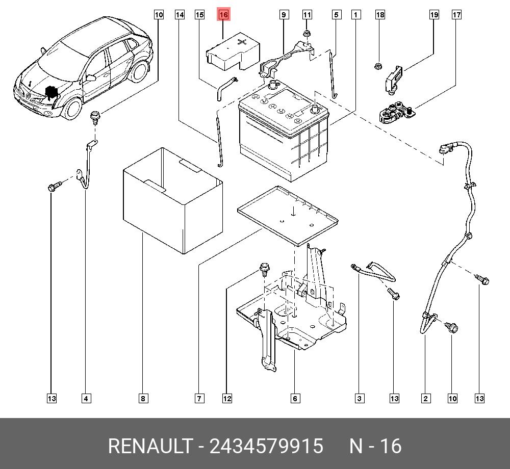 Аккумулятор renault koleos