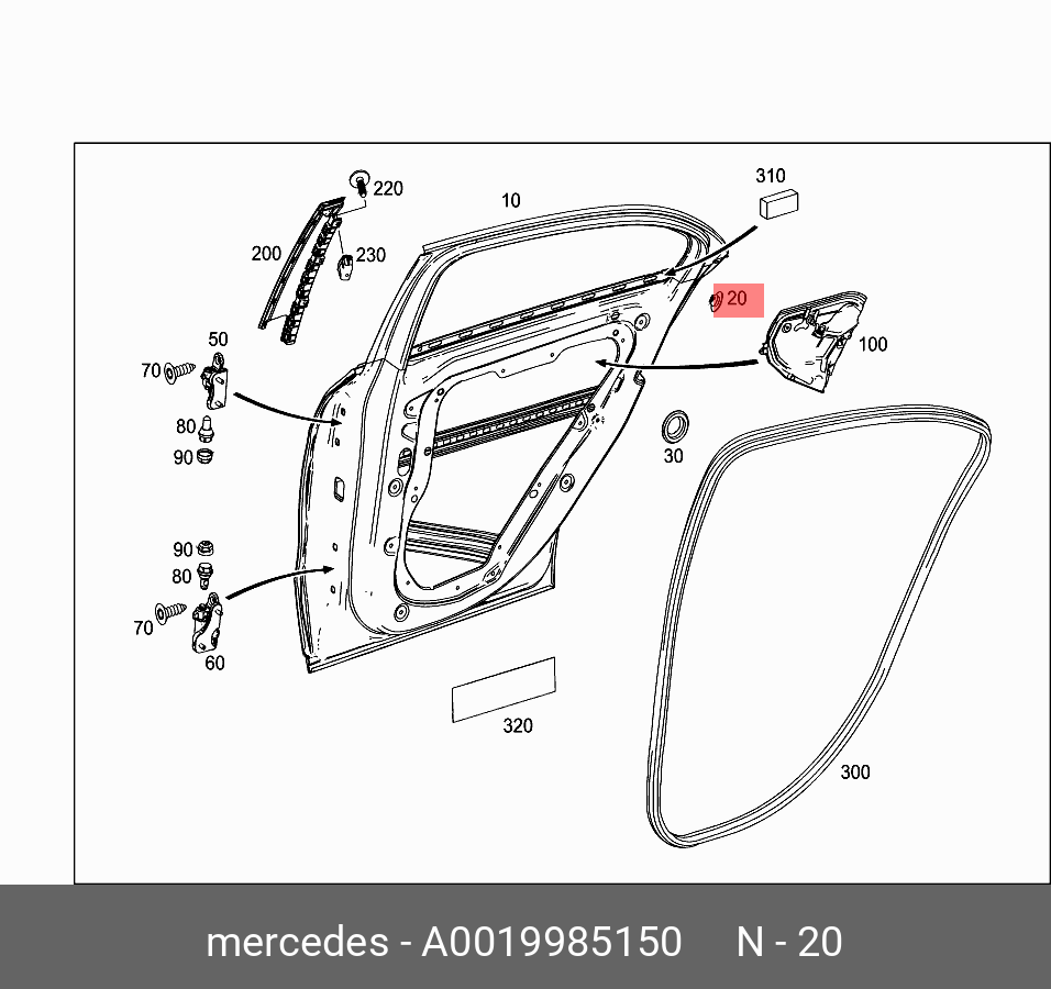 A 001 998 51 50 Заглушка панели кузова [org] MERCEDES BENZ купить, цена в  Челябинске