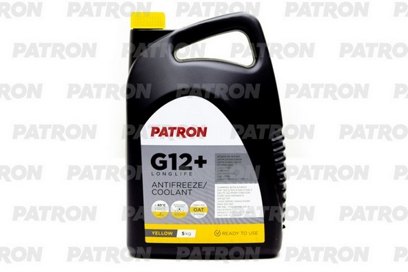 Антифриз желтый G12+ 5 кг (PATRON) PCF5005