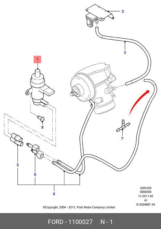 Подключение трубок турбины форд 1 8л 1 100 027 FORD Клапан EGR 2. 4D Tr-00 купить в Москве - интернет-магазин НзСнаб