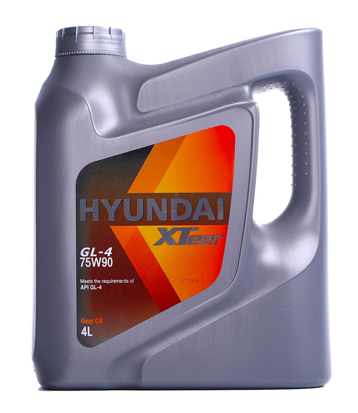 HYUNDAI XTEER GEAR OIL GL-4 75W90 Масло трансмиссионное (пластик/Корея) (4L)