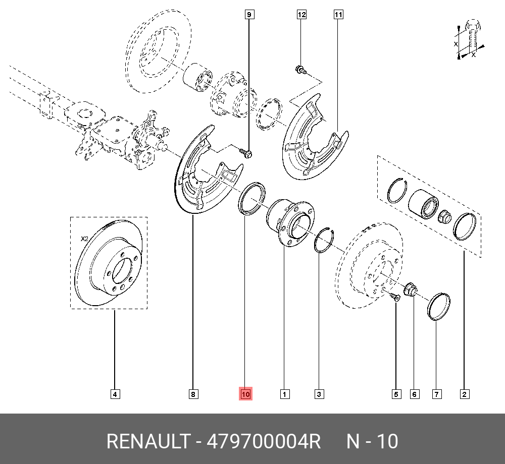 Кольцо магнитное ABS (Renault) 479700004r
