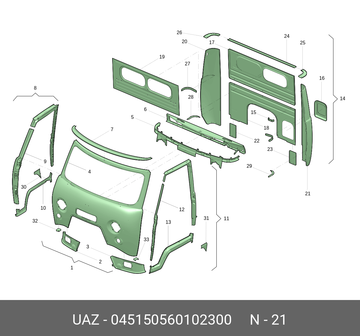 ПАНЕЛЬ ЗАДКА УГЛОВАЯ ЛЕВАЯ УАЗ-3303 (бортовой) (451 50 5601023) UAZ UAZ  045150560102300 на АКГС МАРКЕТ - Звоните по тел. 8-800-775-44-50