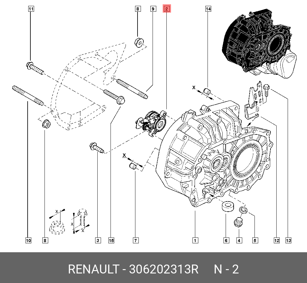  Подшипник выжимной гидравлический (Renault) 306202313r