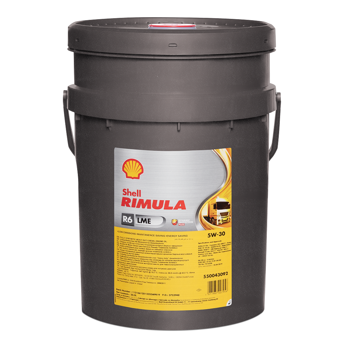 Масло Shell Rimula R6 LMЕ 5w30 диз.мот.син. (20л)