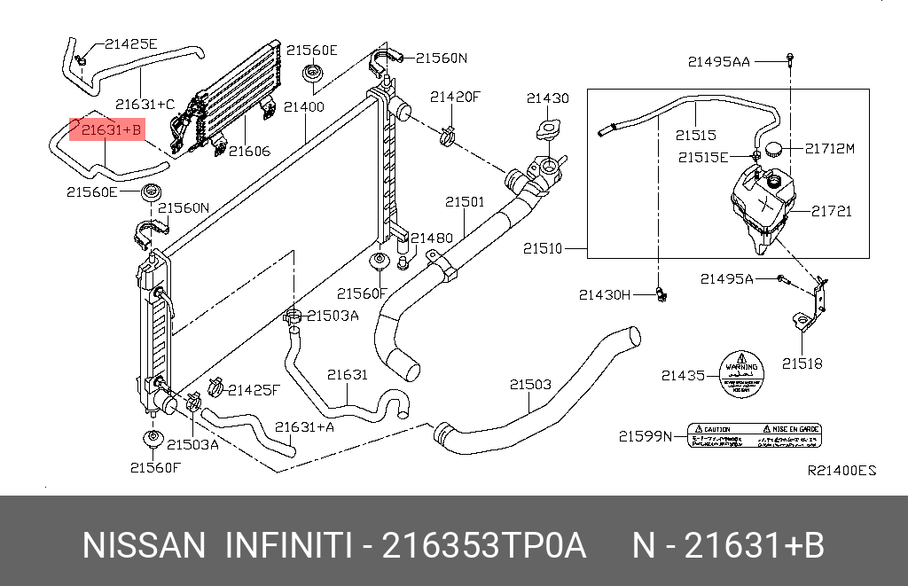 Вентилятор охлаждения двс теана j32 схема подключения Купить NISSAN INFINITI 21635-3TP0A - в Минске