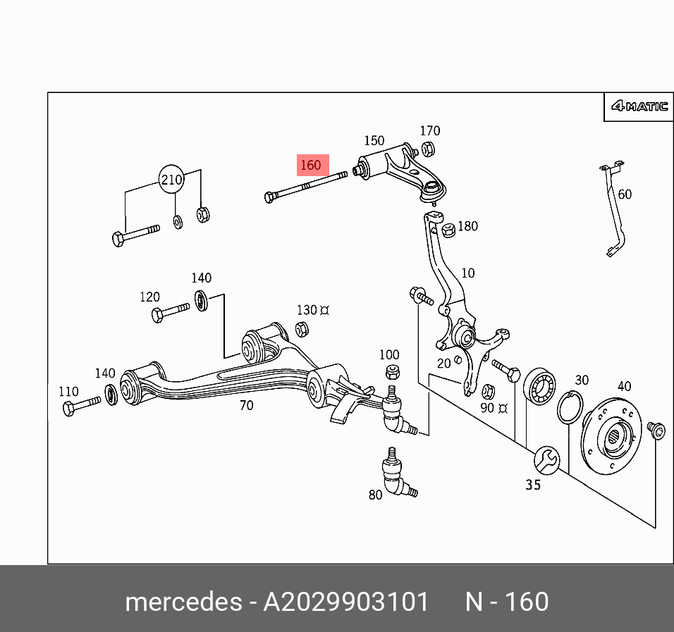 Схема подвески мерседес w210