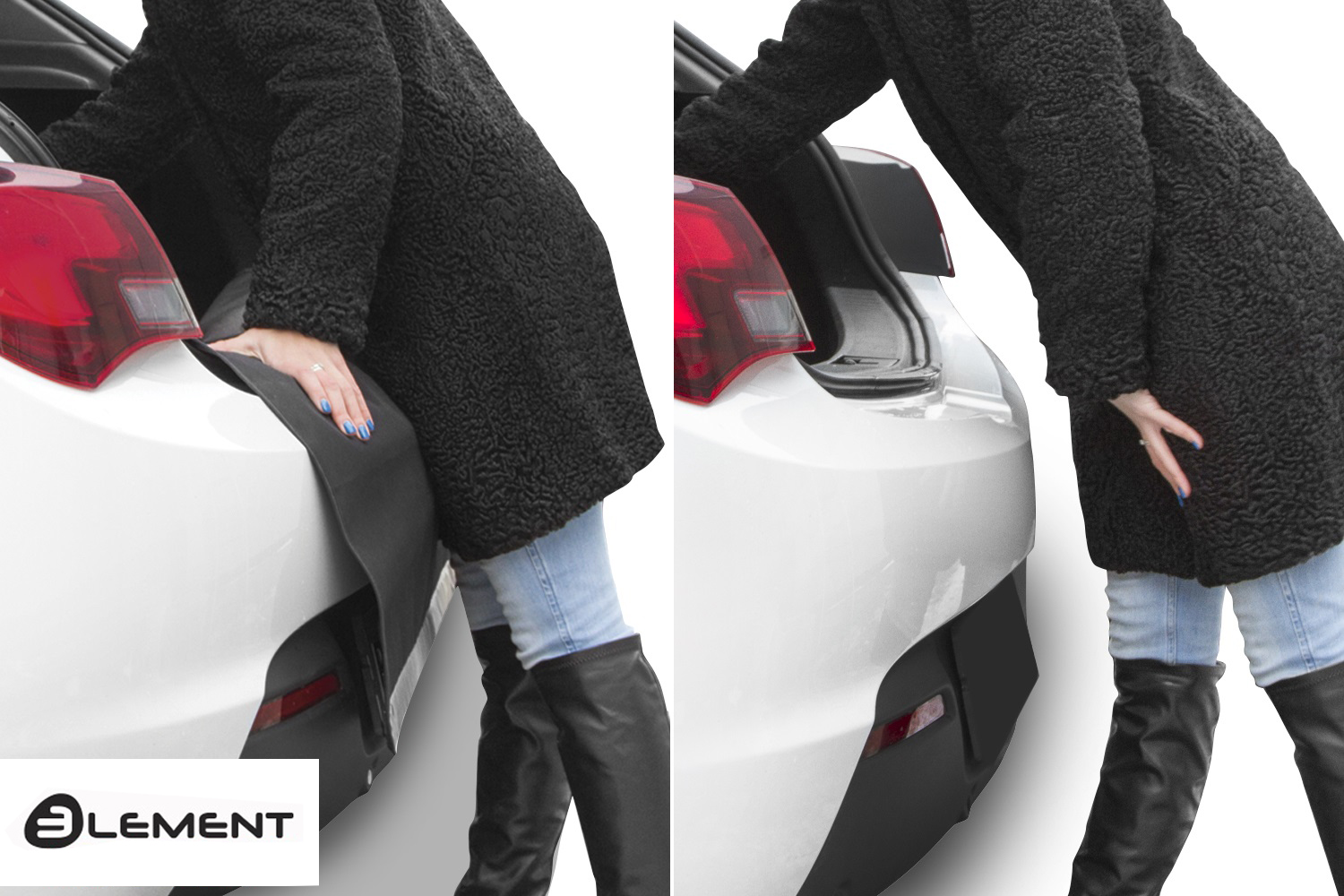 Коврик в багажник с функцией защиты бампера Econom KIA Sportage, 2016->, кросс.